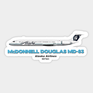 McDonnell Douglas MD-83 - Alaska Airlines Sticker